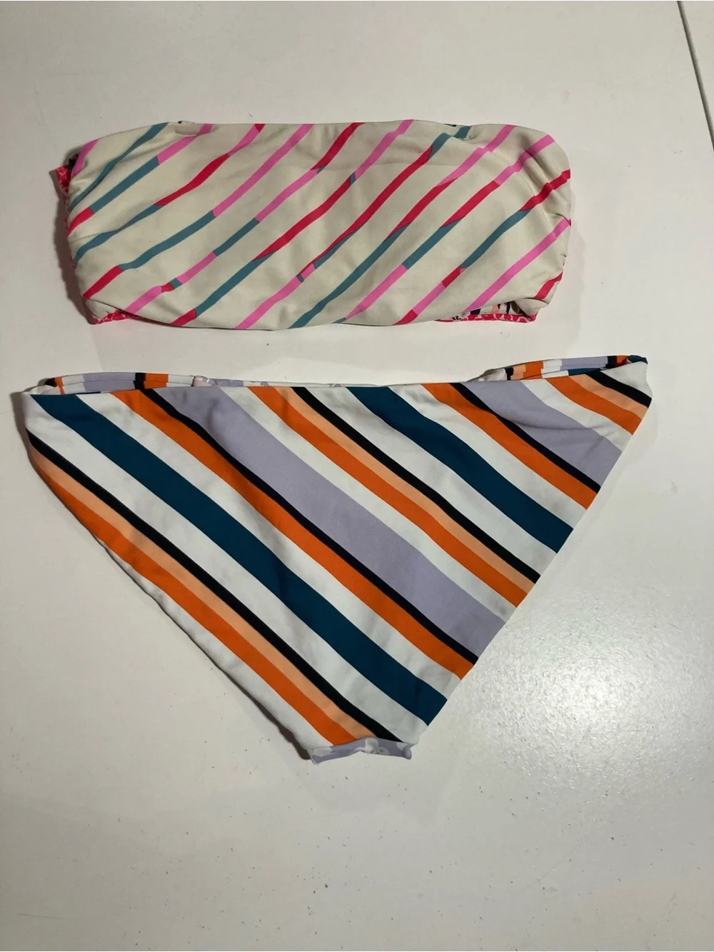 Maaji Mix & Match Reversible Bikini 1 Top 2 Bottoms Size Medium